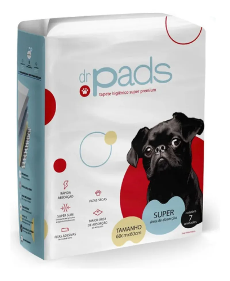 Dr. Pads Super Absortec, 60 × 60 cm, paquete de 7 paños