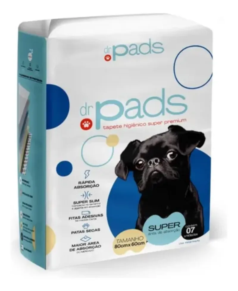 Dr. Pads Super Absortec, 80 × 60 cm, paquete de 7 paños