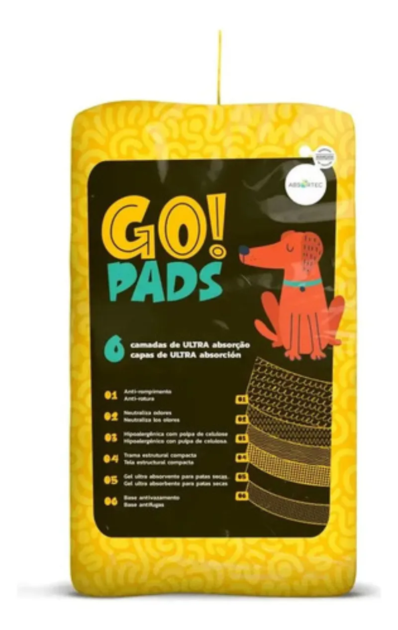 Go! Pads Slim Absortec, 80 × 60 cm, paquete de 7 paños